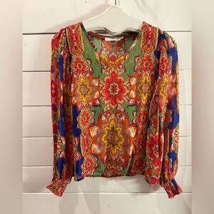 ❤️ CREAM – Two-piece set blouse & camisole – Size 34